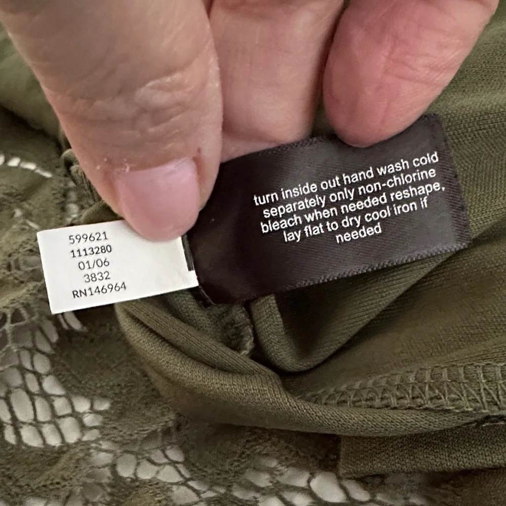 Lane Bryant, 👗 Olive Lace Dress, 26/28 Plus - Picture 6 of 6